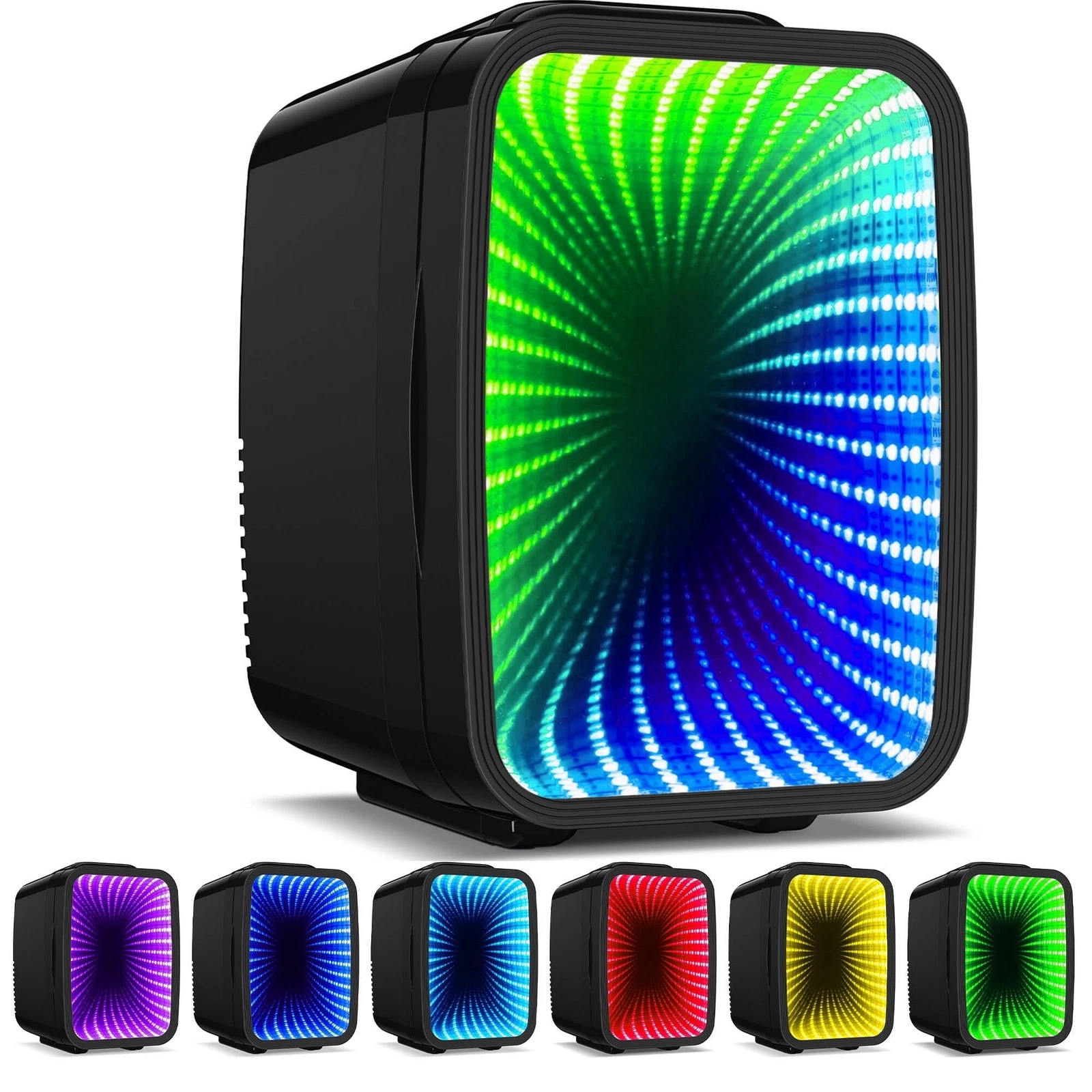 Mini Fridge with Dimmable LED Light 4 Liter Portab